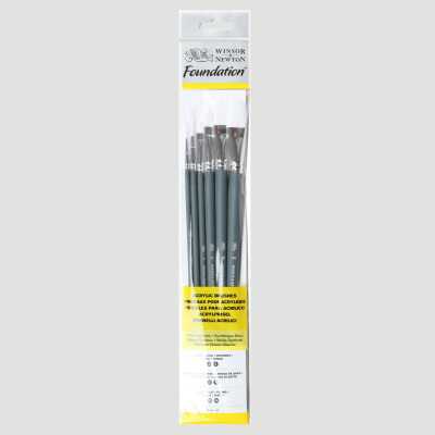 Set 6 Pennelli Lunghi Misti Winsor&Newton - Foundation Olio/Acrilico