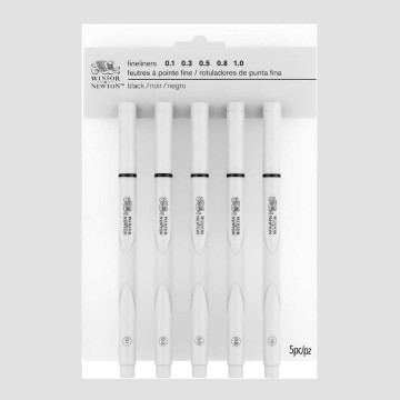 Set FineLiner Winsor&Newton - 5 Pennarelli Graduati