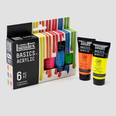 Acrilico Basics Liquitex - 6 Colori Fluorescenti