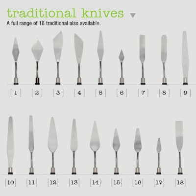 Spatole Classiche per Dipingere - Liquitex Misura 1-18