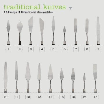 Spatole Classiche per Dipingere - Liquitex Misura 1-18