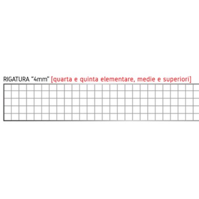 Quadernone Tinta Unita - Quadretti 4mm