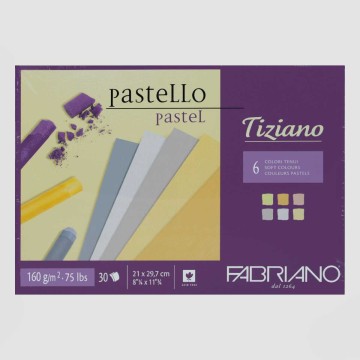 Blocco Tiziano Tenui Grana Naturale 160gr 24fogli