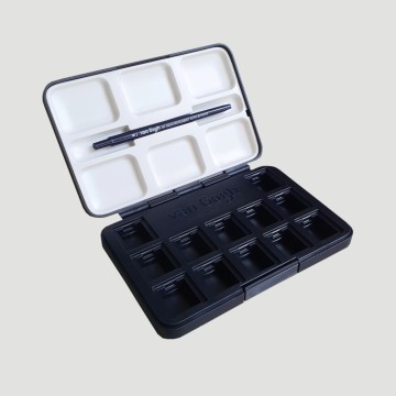 Cassetta Vuota Nera - 12 Mezzi Godet + Pennello