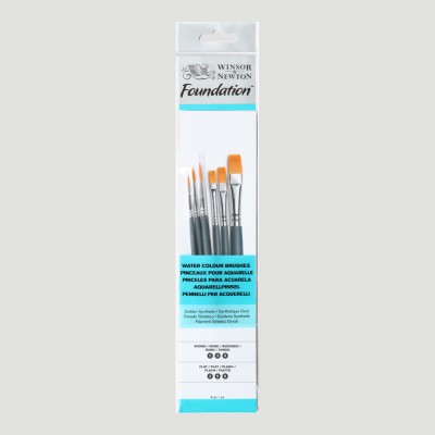 Set 6 Pennelli misti - Winsor&Newton Foundation Acquerello