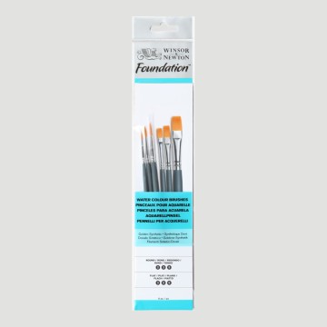Set 6 Pennelli misti - Winsor&Newton Foundation Acquerello
