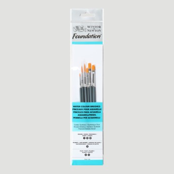 Set 6 Pennelli Misti - Winsor&Newton Foundation Acquerello