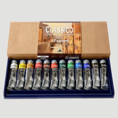 Confezione in Plastica Olio Classico - 12 Tubetti da 20ml Maimeri