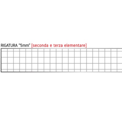 Quadernino A5 Tinta Unita - Quadretti 5mm