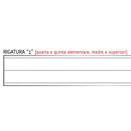 Quadernino A5 Tinta Unita - Rigatura 1R