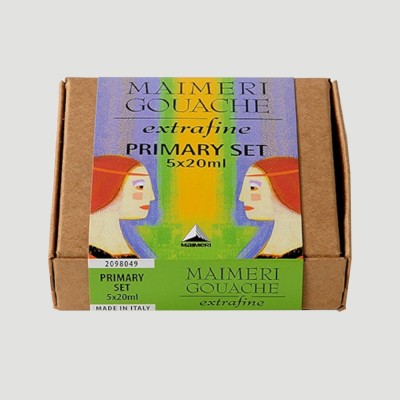 Tempera Gouache Maimeri - Confezione Colori Primari
