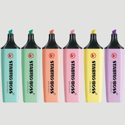 Evidenziatore Stabilo Boss - Colori Pastello