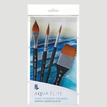 Set Pennelli Professional Aqua Elite - Pelo Scoiattolo Sintetico