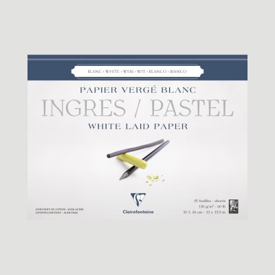 Blocco Ingres per Disegno e Pastello - Fogli Bianchi Clairefontaine