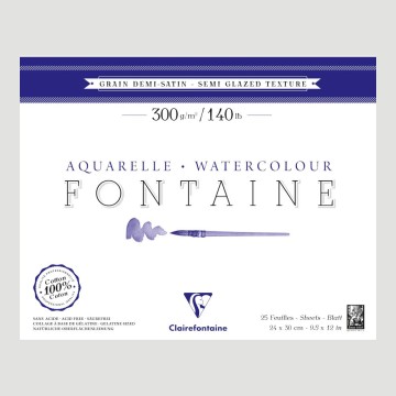 Blocco Fontaine Clairefontaine - Grana Semi-Satinata 100% Cotone