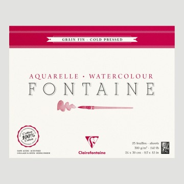 Blocco Fontaine Clairefontaine - Grana Fine 100% Cotone