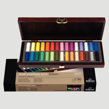 Soft Pastel Rembrandt - Set in legno 30 Pastelli Morbidi
