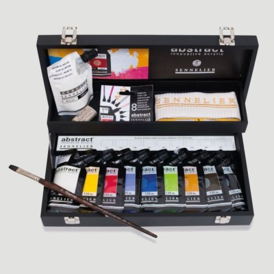 Cassetta in Legno Acrilico Abstract