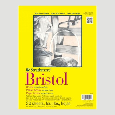 Blocco di carta per Grafica - Strathmore Bristol Grana Liscia