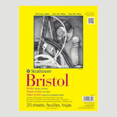 Blocco di carta per Disegno - Strathmore Bristol Grana Velluto