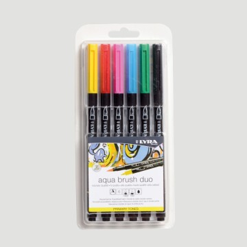Confezione Lyra Aqua Brush Duo - 6 Colori Primari