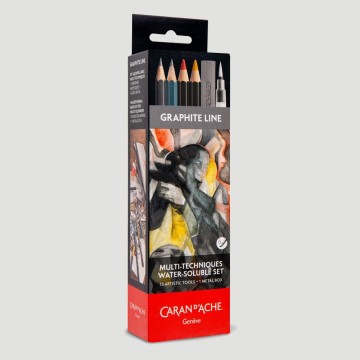 Set Grafite Acquerellabile RGB - nel Box in Metallo Caran d'Ache