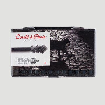 Carré Conté à Paris - Confezione 12 Neri B