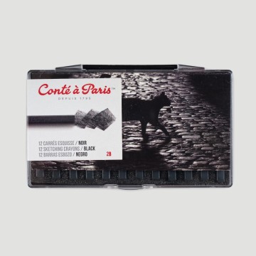 Carré Conté à Paris - Confezione 12 Neri 2B