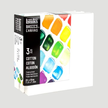 Tele 100% cotone Liquitex Basics - Pacco da 3 tele