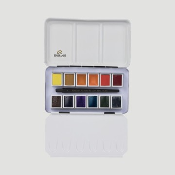Colori ad Acquerello Extrafine Rembrandt - Set 12 mezzi godet colori Paesaggio