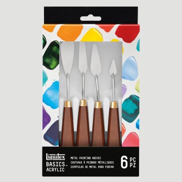 Confezione 6 spatole in metallo - Liquitex Basics