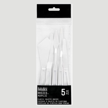 Confezione 5 spatole in Plastica - Liquitex Basics