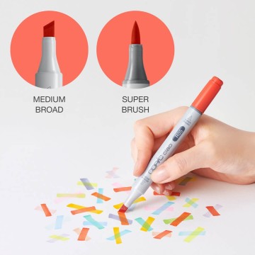 Marker Copic Ciao - Pennarello grafico doppia punta Scalpello e Brush