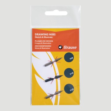 Pochette da 3 Pennini per Disegno - Brause
