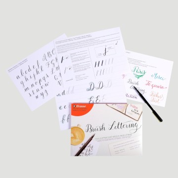 Blocco con Introduzione al Brush Lettering - Brause