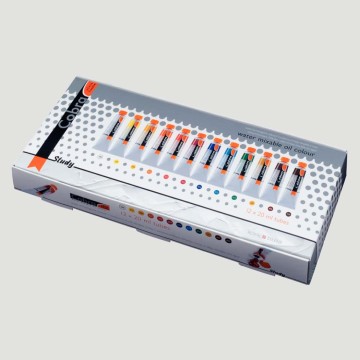 Confezione di colori a olio solubili in acqua Cobra Study