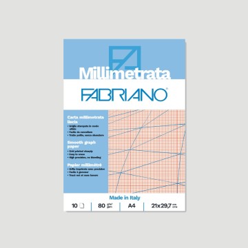 Blocco carta millimetrata Fabriano