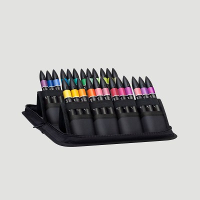 Astuccio Promarker Winsor&Newton, 24 colori assortiti