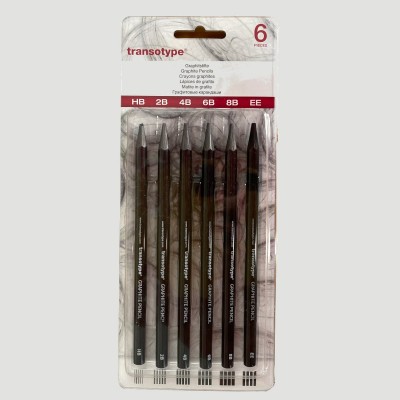 Confezione 6 Matite in Graffite Transotype