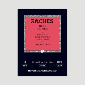 Blocco Arches Huile 300 gr, 12 Fogli