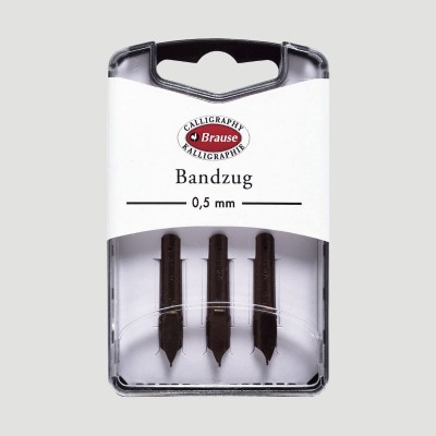 Set da 3 Pennini per Calligrafia "Bandzug" Brause, Tratto 0,5mm