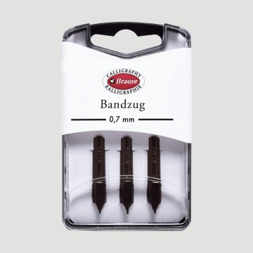 Set da 3 Pennini per Calligrafia "Bandzug" Brause, Tratto 0,7mm