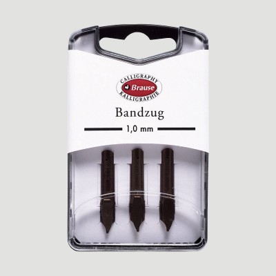 Set da 3 Pennini per Calligrafia "Bandzug" Brause, Tratto 1mm