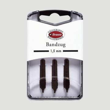 Set da 3 Pennini per Calligrafia "Bandzug" Brause, Tratto 1,5mm