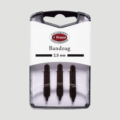 Set da 3 Pennini per Calligrafia "Bandzug" Brause, Tratto 2mm