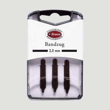 Set da 3 Pennini per Calligrafia "Bandzug" Brause, Tratto 2mm