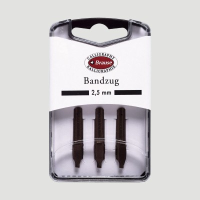 Set da 3 Pennini per Calligrafia "Bandzug" Brause, Tratto 2,5mm