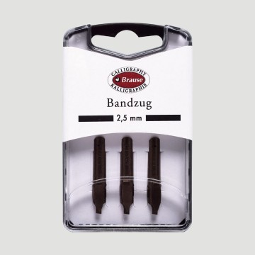 Set da 3 Pennini per Calligrafia "Bandzug" Brause, Tratto 2,5mm