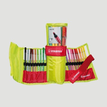 Rotolo Pennarelli Stabilo Pen 68, 25 Colori