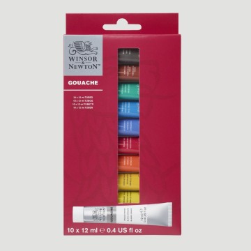 Set Gouache Winsor&Newton, 10 Colori